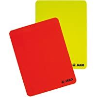JAKO Karten-Set Schiedsrichter Juego de Tarjetas de árbitro- Unisex Adulto- Rojo y Amarillo- Talla única